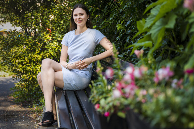 Reporter Megan Delaney in Nailsworth. Picture by Carl Hewlett / Hewlett Photography & Design