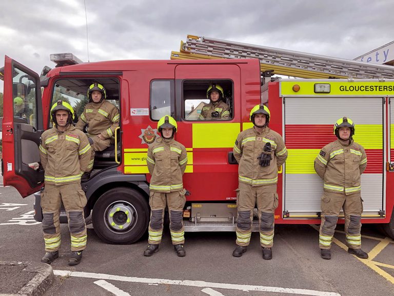 Stroud firefighters stand shoulder to shoulder with 9/11 heroes