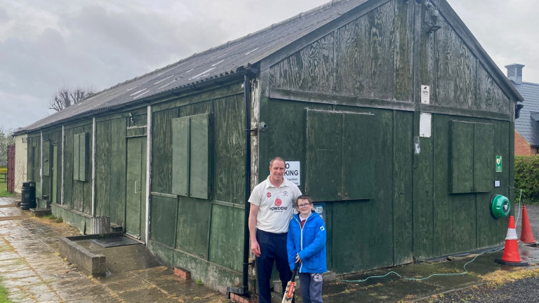 Howzat! Remarkable Ross delivers more than £20,000 for new pavilion